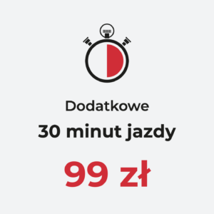 Dodatkowe 30 minut jazdy Teslą