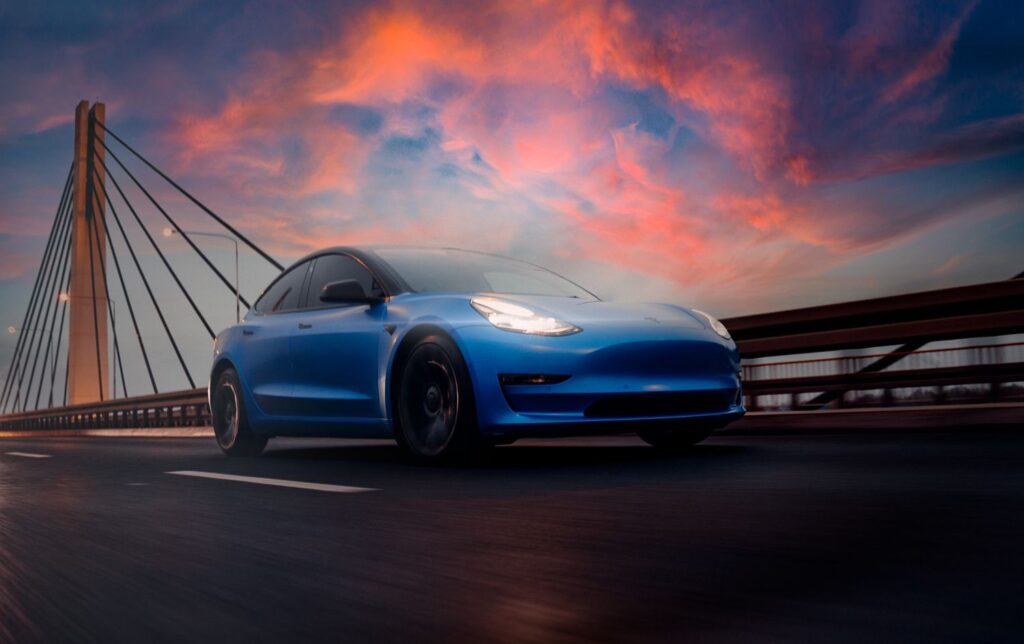 Tesla Model 3 Performance w ruchu