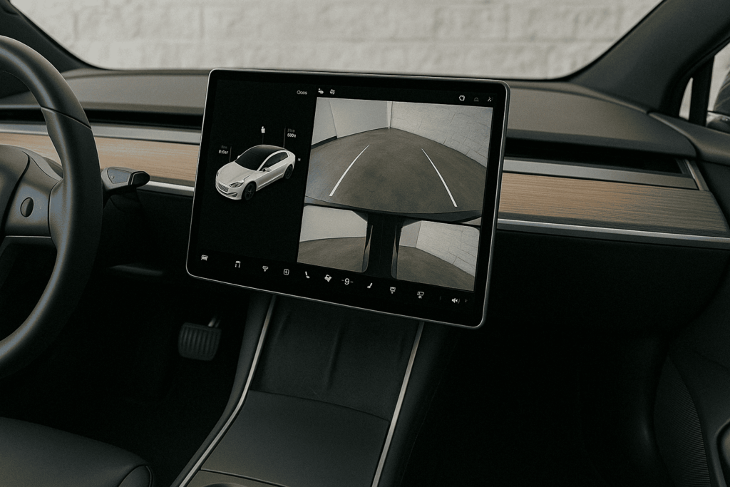 Ekran główny Tesli MCU